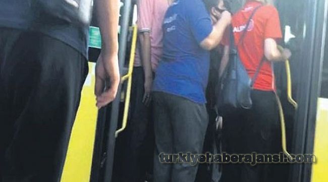 Metrobüste kadın polise CİNSEL TACİZ