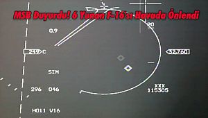 6 Yunan F-16'sı Havada Önlendi 