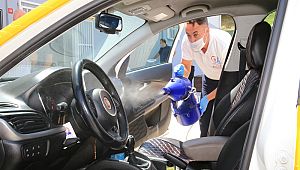 Bayrampaşa’da Taksiler Dezenfekte Ediliyor 