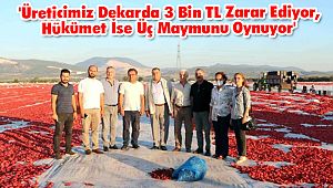 'Üreticimiz Dekarda 3 Bin TL Zarar Ediyor, Hükümet İse Üç Maymunu Oynuyor'