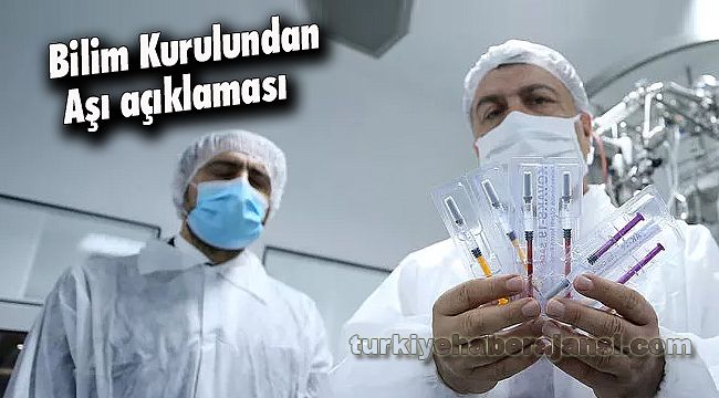 Bilim Kurulundan Aşı açıklaması