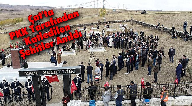 Çat'ta PKK Tarafından Katledilen Şehitler Anıldı