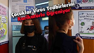 Çocuklar Virüs Tedbirlerini Karikatürle Öğreniyor