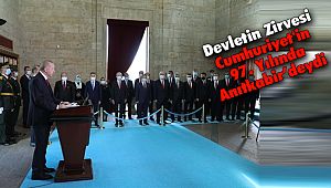 Devletin Zirvesi Cumhuriyet'in 97. Yılında Anıtkabir'deydi