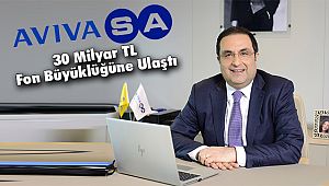 AvivaSA 30 Milyar TL Fon Büyüklüğüne Ulaştı
