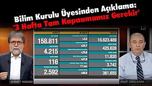 Bilim Kurulu Üyesinden Açıklama: '3 Hafta Tam Kapanmamız Gerekir'