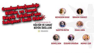 Cumhurbaşkanlığı Kültür ve Sanat Büyük Ödülleri’nin Sahipleri Belli Oldu