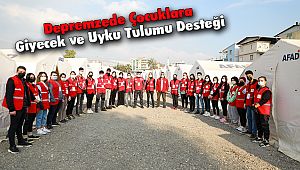 Depremzede Çocuklara Giyecek ve Uyku Tulumu Desteği