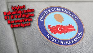İçişleri Bakanlığı'ndan 81 İl Valiliğine Koronavirüs Genelgesi