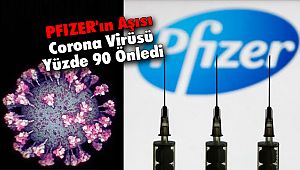 PFIZER'ın Aşısı Corona Virüsü Yüzde 90 Önledi