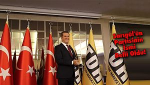 Sarıgül'ün Partisinin İsmi Belli Oldu!