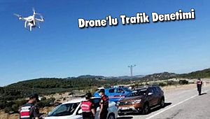 Polisten Drone'lu Trafik Denetimi