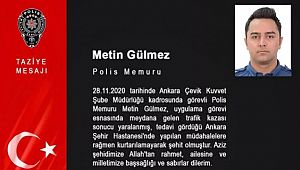 Şehit Polis İçin TAZİYE Mesajı 