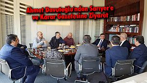 Ahmet Davutoğlu'ndan Sarıyer'e Ziyaret