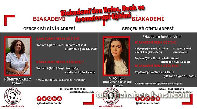 BiAkademi'den Nefes, Renk ve Aromaterapi Eğitimi
