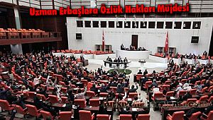 Uzman Erbaşlara Özlük Hakları Müjdesi