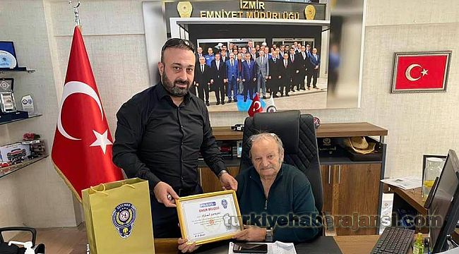 İzmir TUMED'den Başkan Ceylan'a ONUR BELGESİ