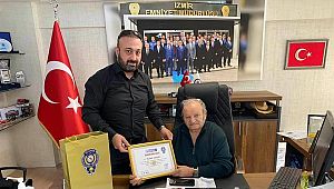 İzmir TUMED'den Başkan Ceylan'a ONUR BELGESİ 
