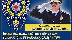 Çankırı Emniyet Müdürü Aksoy'dan KUTLAMA Mesajı 