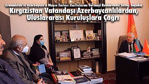 Kırgızistan Vatandaşı Azerbaycanlılardan, Uluslararası Kuruluşlara Çağrı