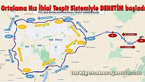 Ortalama Hız İhlal Tespit Sistemiyle DENETİM başladı