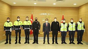 Trafik Haftasında Emniyet ve Jandarma Personeline BAŞARI BELGESİ 