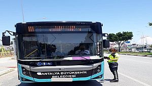 Antalya'da 2 bin 545 toplu taşıma aracına CEZA