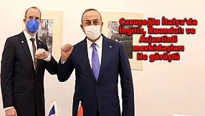 Çavuşoğlu İtalya’da İngiliz, Ruandalı ve Arjantinli Mevkidaşları ile Görüştü