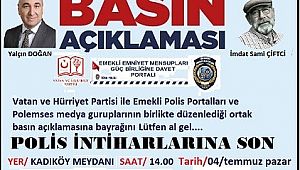 Emektar polislere Basın Açıklaması için AÇIK DAVET..!