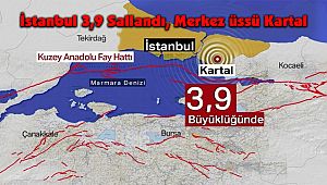 İstanbul 3,9 Sallandı, Merkez üssü Kartal