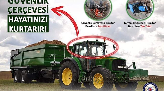 Manisa Emniyetten Traktör Sürücülerine UYARI