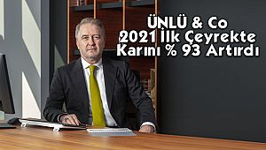 ÜNLÜ & Co 2021 İlk Çeyrekte Karını % 93 Artırdı