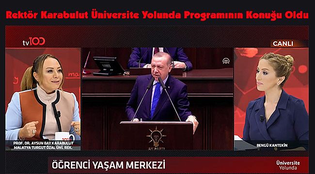 Rektör Karabulut Üniversite Yolunda Programının Konuğu Oldu