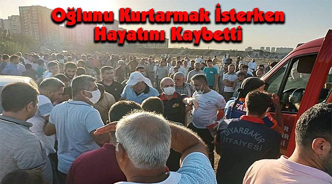 Oğlunu Kurtarmak İsterken Canından Oldu