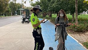 Polis ekiplerinden Elektrikli SKUTER Denetimi 
