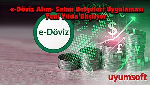 e-Döviz Alım - Satım Belgeleri Uygulaması Yeni Yılda Başlıyor 
