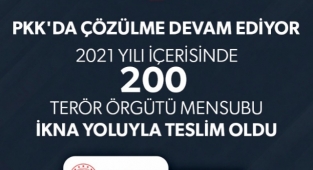 İkna Çalışmalarıyla Bu Yıl, 200 Örgüt Mensubu Teslim Oldu