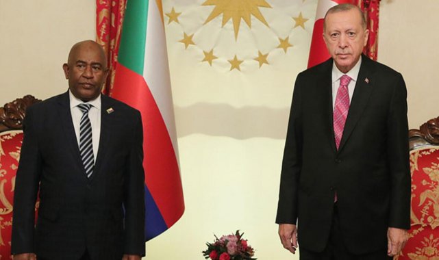 Cumhurbaşkanı Erdoğan Komorlar Cumhurbaşkanı ile görüştü