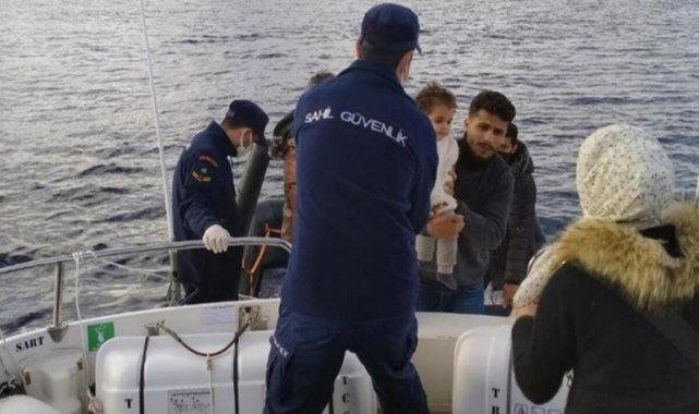Datça’da 11 düzensiz göçmen kurtarıldı