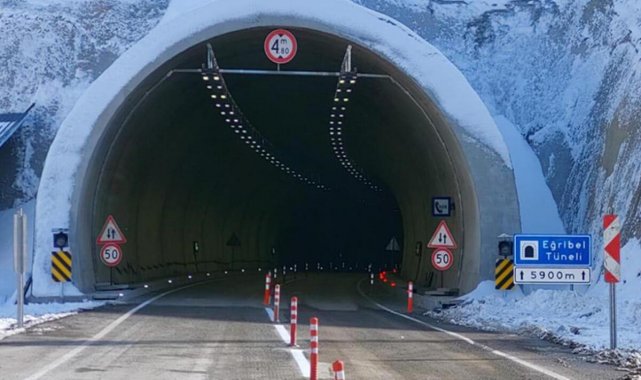 Eğribel Tüneli'nin Bir Tüpü Ulaşıma Açıldı
