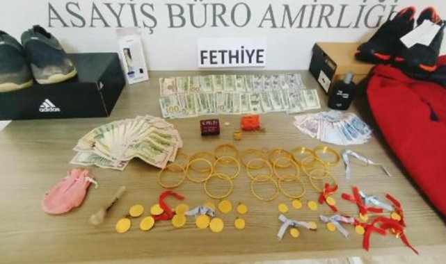 Hırsızlık şüphelisi, 500 bin liralık döviz ve ziynet eşyası ile yakalandı