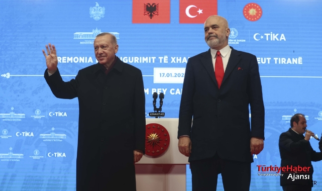 Cumhurbaşkanı Erdoğan: Ethem Bey Camii Tiran'ın Mücevheridir