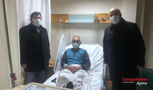 Başkan'dan Hastanede Yatan Polis Emeklilerine ZİYARET
