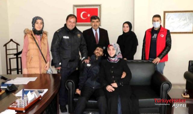 Engelli Burak'ın Polis Olma Hayali Gerçek Oldu