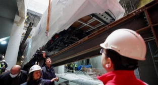 İstanbul'da füniküler treni raylarla buluştu