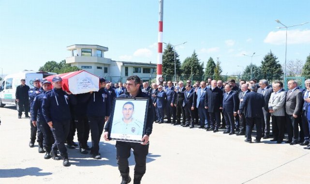 Şehit memur Bursa'dan Ağrı'ya uğurlandı