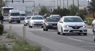 Trafikte bayram yoğunluğu başladı!