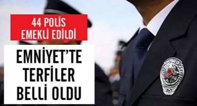 3 bin 688 emniyet mensubu bir üst rütbeye terfi etti