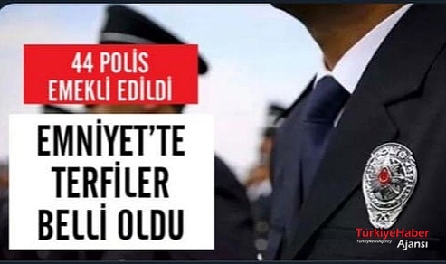 3 bin 688 emniyet mensubu bir üst rütbeye terfi etti