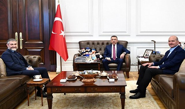 Bakan Soylu'ya Oktay ve Nebati'den 'Yol Arkadaşlığı' Ziyareti
